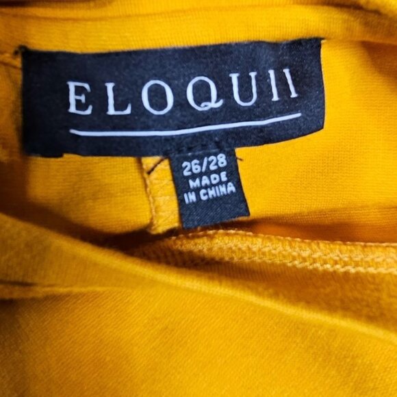 Eloquii Womens Plus‎ Size 26/28 Short Sleeve Wasit Tie Shirt - Picture 6 of 11